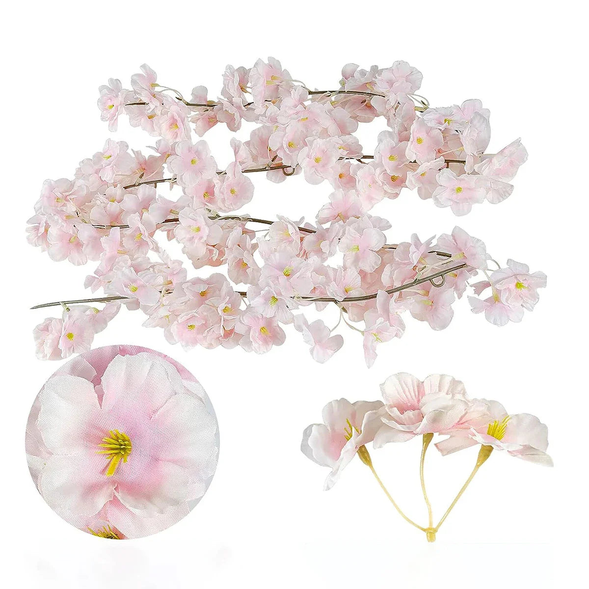 Artificial Sakura Flower Vine Décor