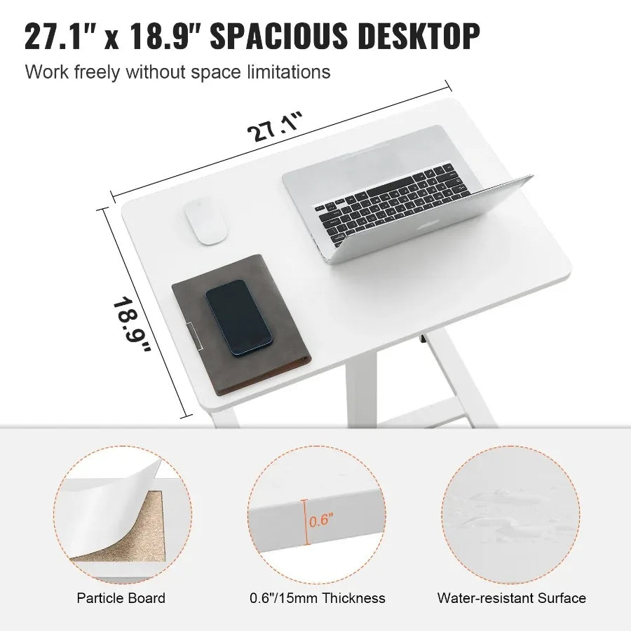 Mobile Standing Desk Adjustable Height