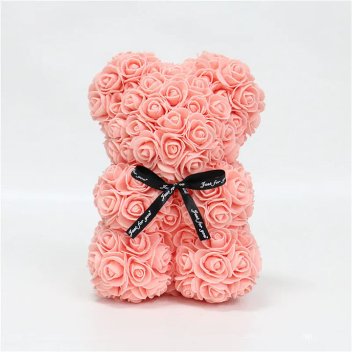 Artificial Rose Foam Bear Gift