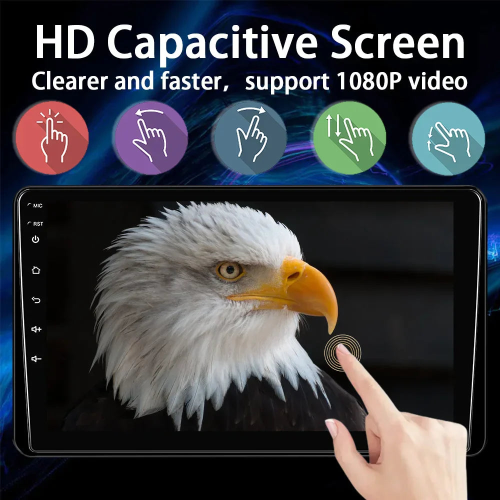 New 9 Inch Car Stereo HD Touch Screen Single Din Car Radio Support Carplay Android Auto With Bluetooth Backup Camera Navigation