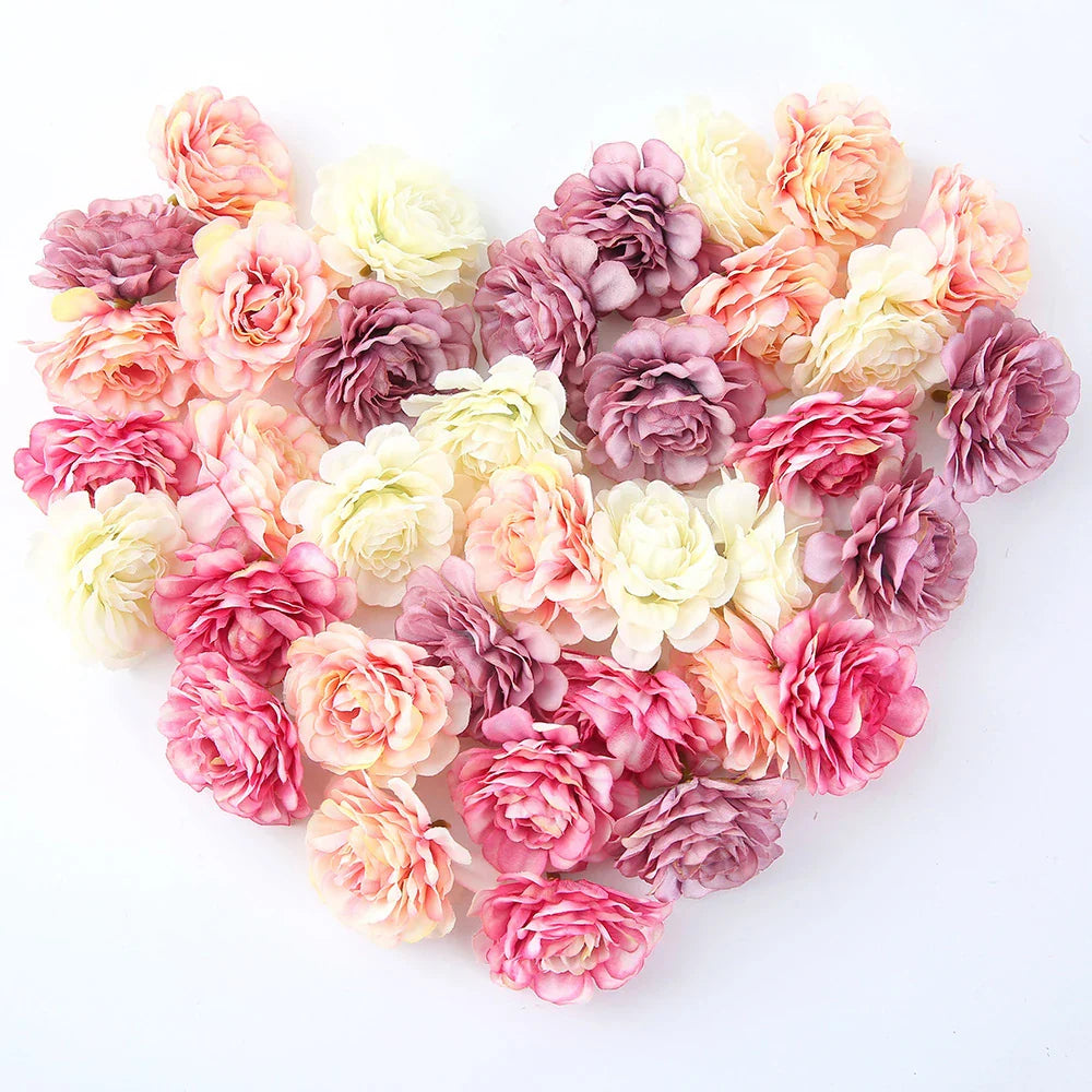 Artificial Rose Flower Heads