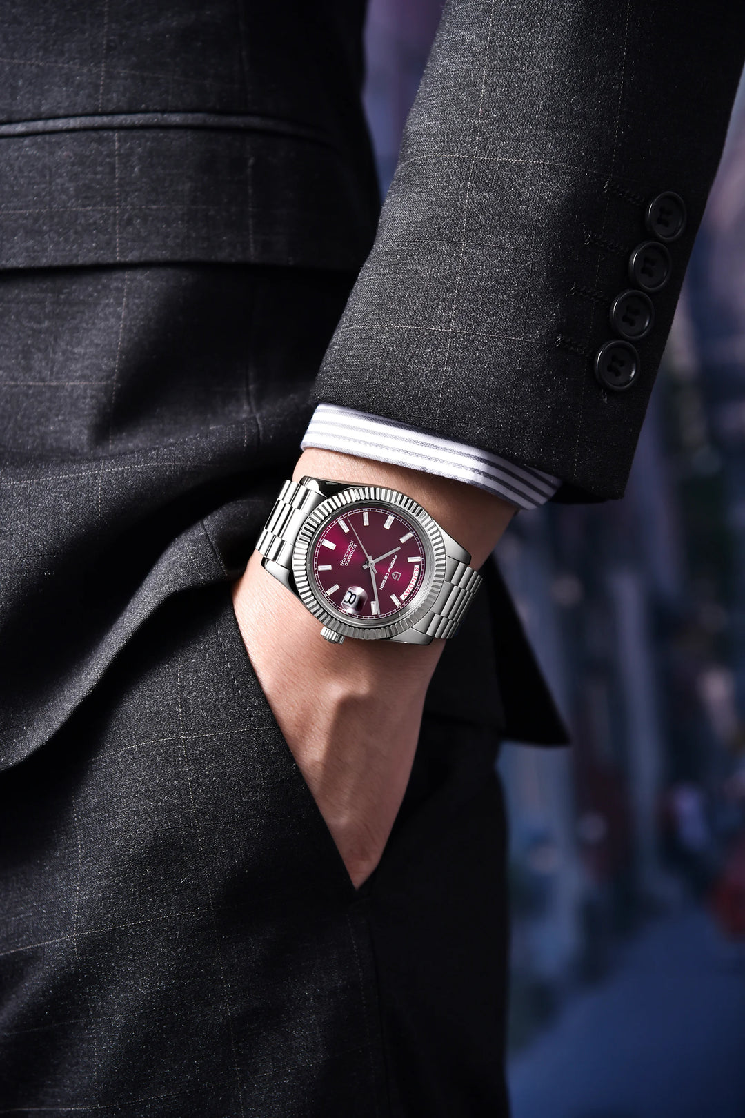 2024 New PAGANI DESIGN Rose Gold DD40 Luxury Automatic Watch Men Mechanical Wrist Watches Men Japan NH36A AR Sapphire crystal