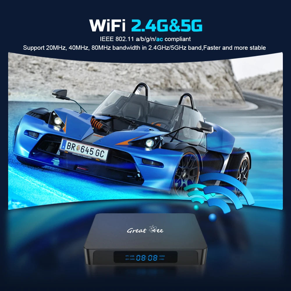 Great Bee Arabic TV Box Android 10 Greatbee Media Player 2G 16G 4K Smart TV Set Top Boxes