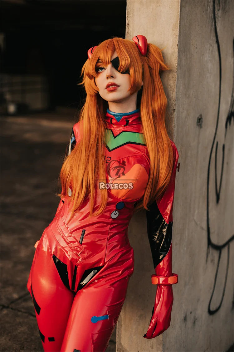ROLECOS EVA Asuka Langley Soryu Cosplay Costume Asuka Langley Soryu EVAc