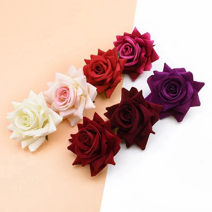 Artificial Silk Roses for Décor