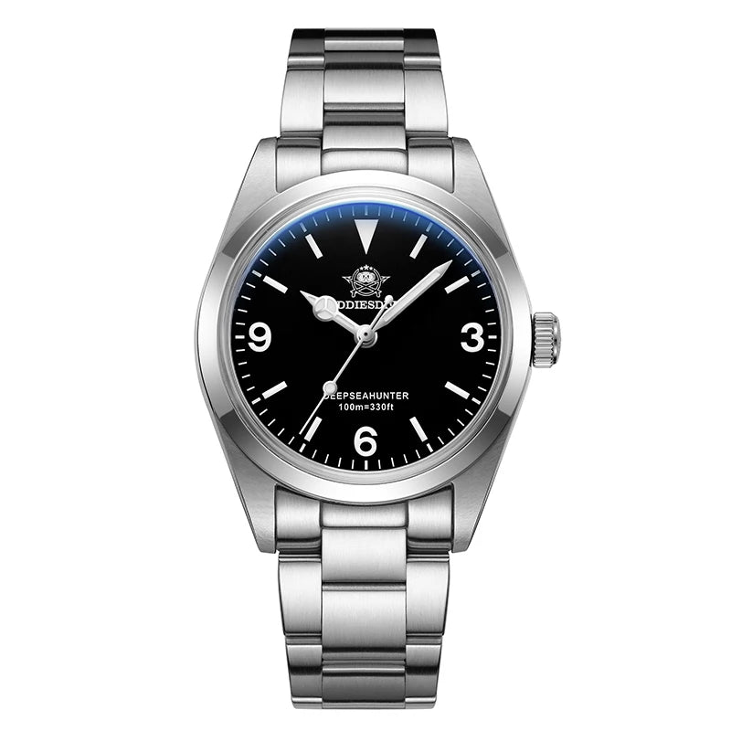 ADDIESDIVE Top Brand Men's Luxury Stainless Steel Wristwatch Sapphire Glass Luminous 100m Waterproof Reloj Hombre Quartz Watches