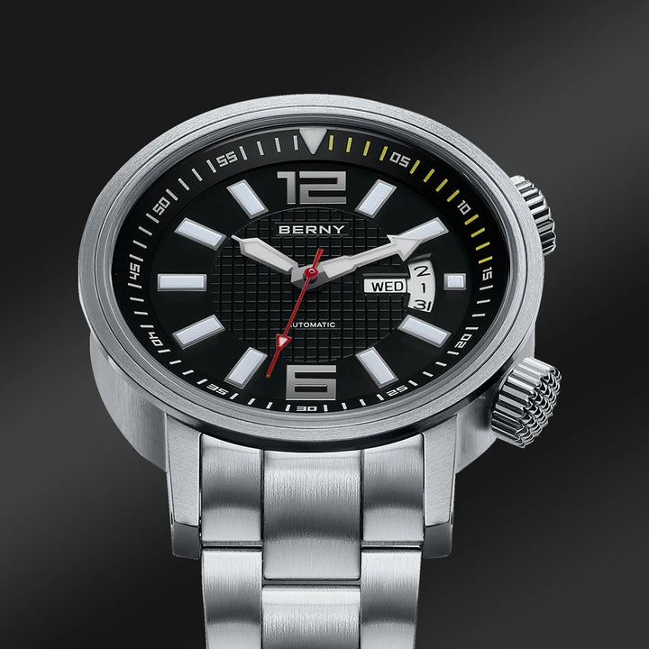20Bar Diver Automatic Watch For Men Miyota 8205 Super Luminous Sapphire Swim Sport Mechanical Automatic Self Winding Wristwatch