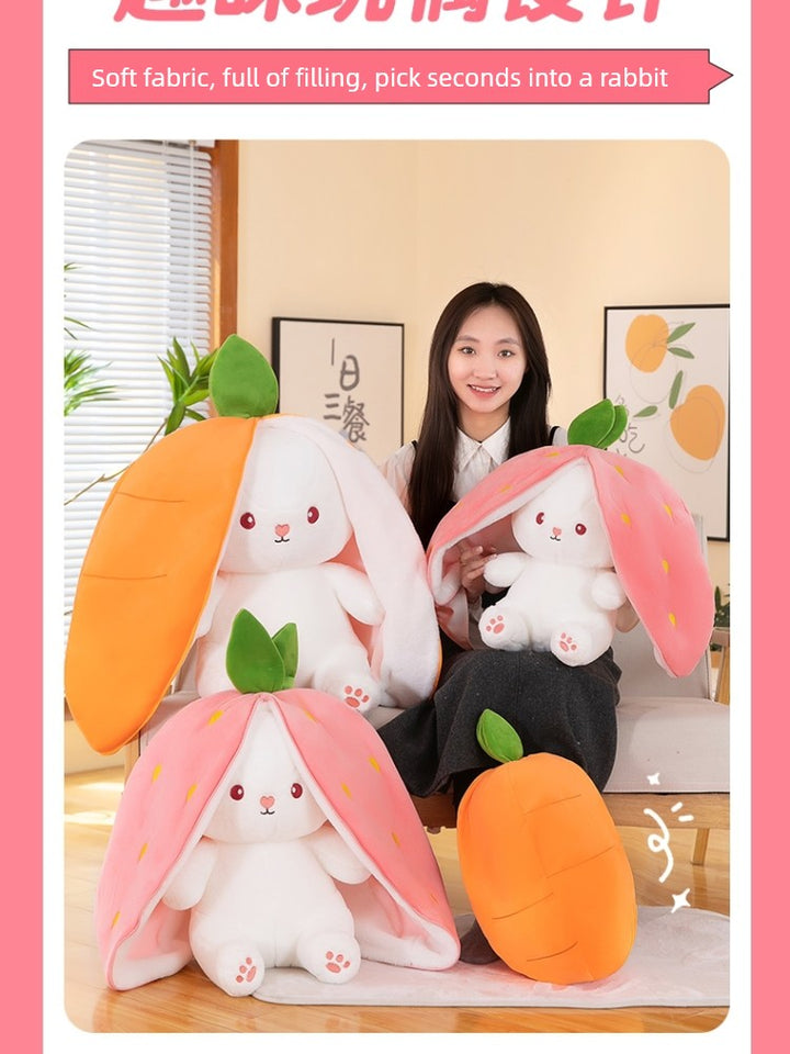 Transformation Rabbit Cute Carrot Birthday Gift Doll