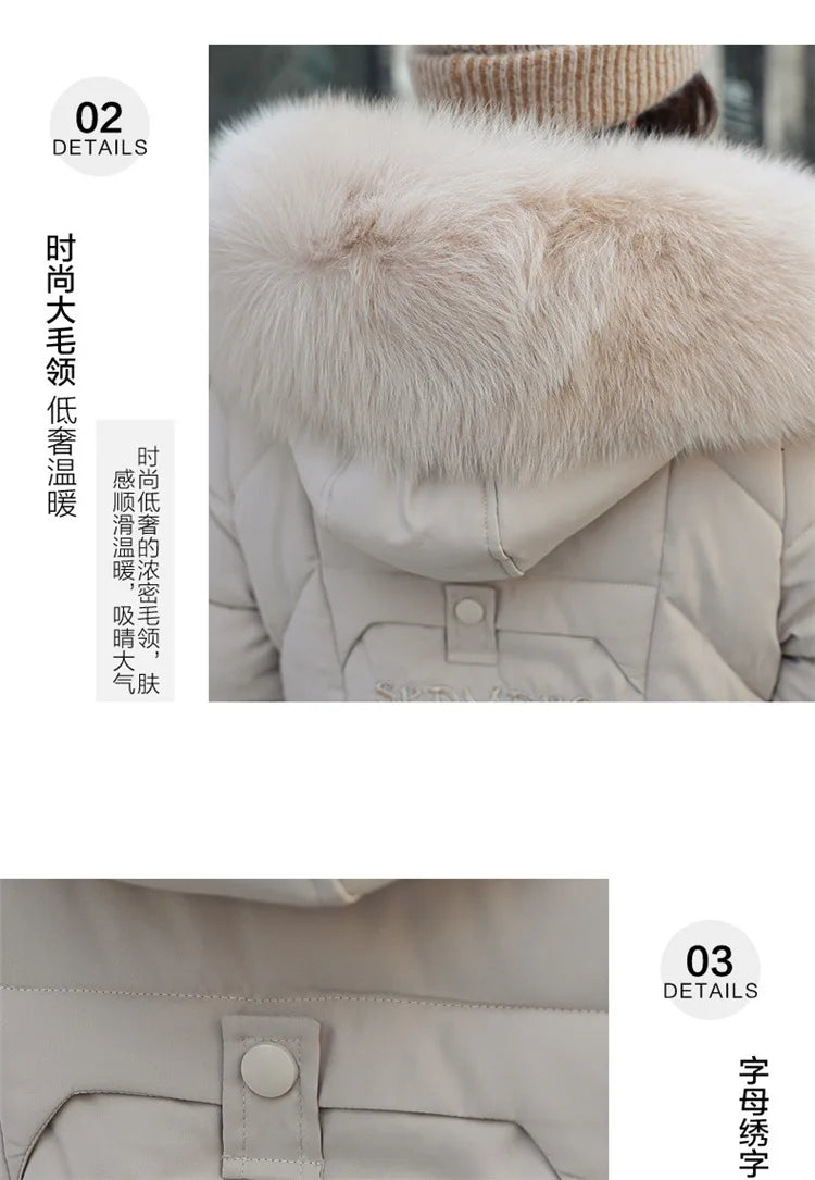2024 New Autumn Winter Coat Women Thicken Warm Oversized Hoodies Casual Loose Korean Autumn Winter Fashion  Cotton Parkas Coat