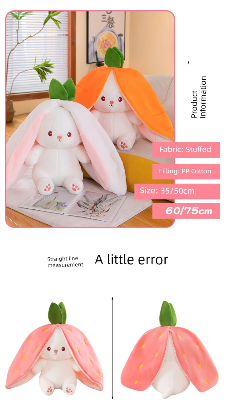 Transformation Rabbit Cute Carrot Birthday Gift Doll