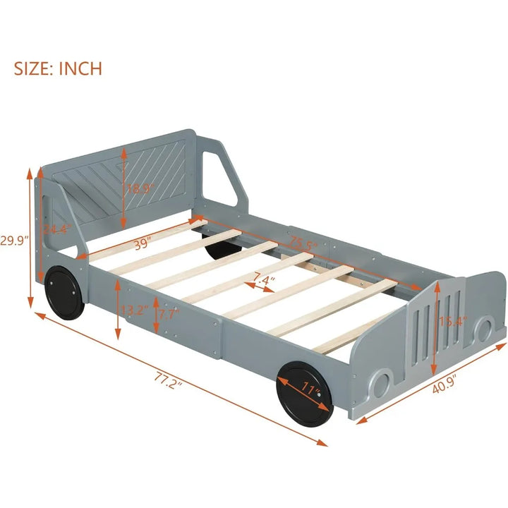 Twin Size Race Car Bed Kids