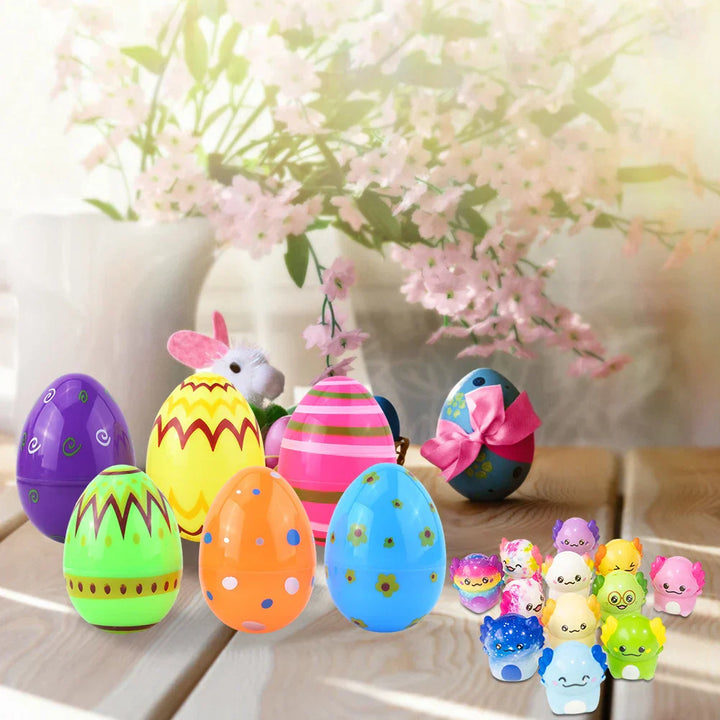 Prefilled Easter Eggs with Stress Relief Toys Easter Basket Stuffers Surprise Easter Eggs for Kids Easter Egg Hunt Game and Part