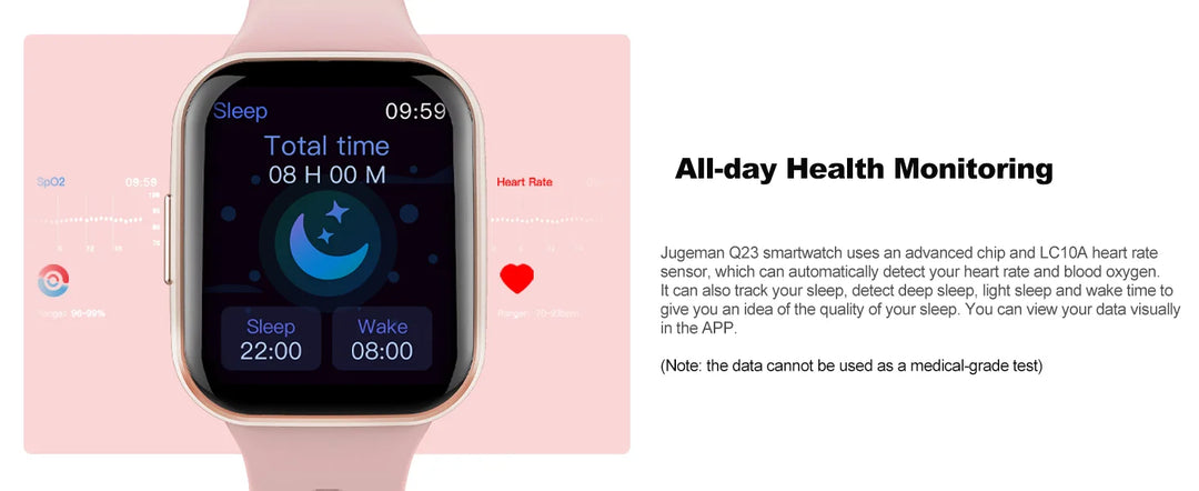 Smart Watch, Fitness Tracker Watch for Men Women, 1.69'' Touch Smartwatch Fitness Watch with Pedometer/Sleep Monitor.