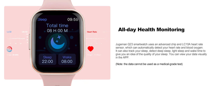 Smart Watch, Fitness Tracker Watch for Men Women, 1.69'' Touch Smartwatch Fitness Watch with Pedometer/Sleep Monitor.