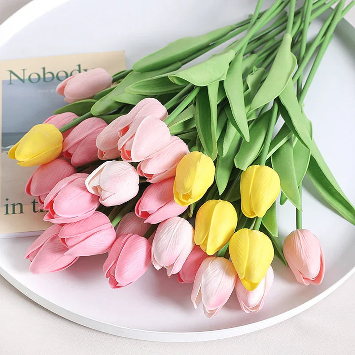 Artificial Tulip Bouquet PE Flowers