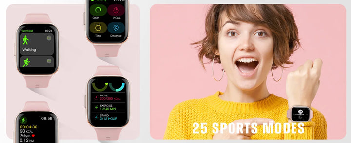 Smart Watch, Fitness Tracker Watch for Men Women, 1.69'' Touch Smartwatch Fitness Watch with Pedometer/Sleep Monitor.