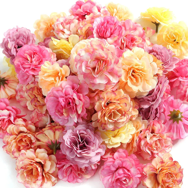Artificial Rose Flower Heads