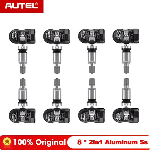Autel TPMS Sensor MX-Sensor 2in1 315MHz + 433MHz Tire Replacement Sensor OE-Level Programmable & Cloneable TPMS Pressure Sensor