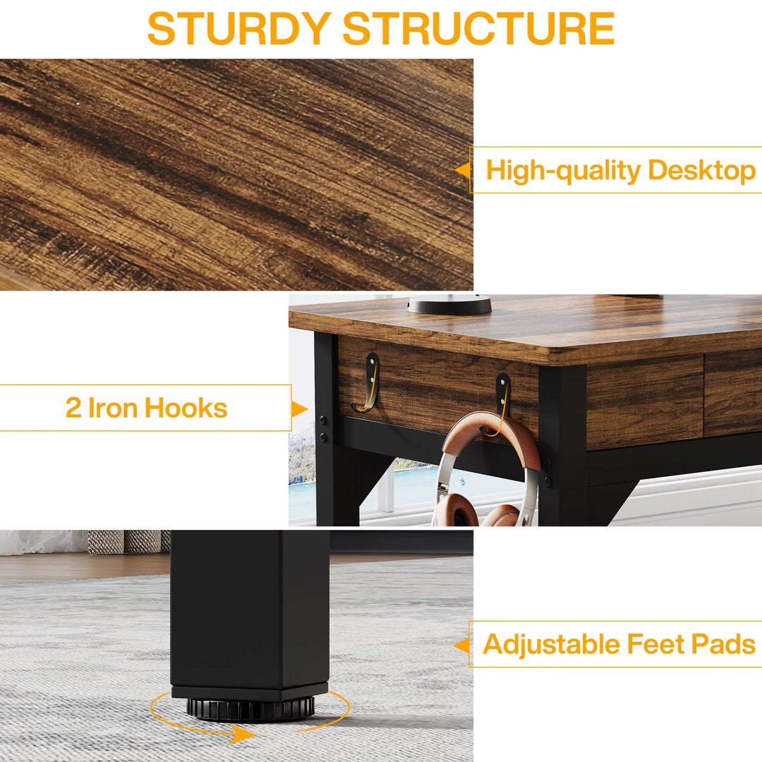 Tribesigns 78.7" Extra Long Double Desk