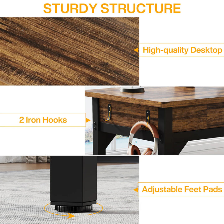 Tribesigns 78.7" Extra Long Double Desk
