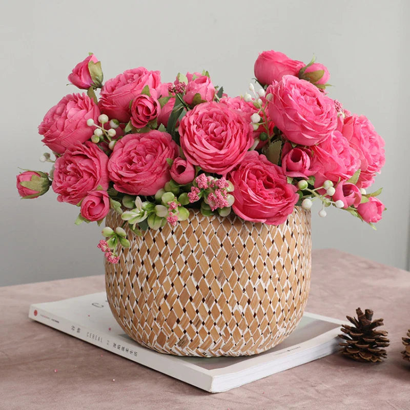Artificial Peony Rose Bouquet