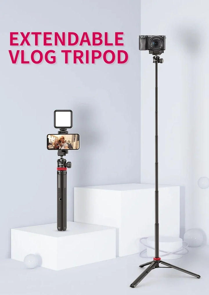 Ulanzi MT-44 Extend Livestream Tripod Stand 42inch Tripod with Phone Mount Holder Vertical Shooting Phone DSlR Camera Tripods