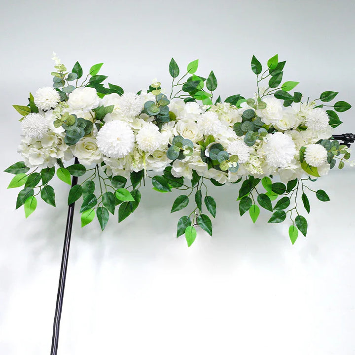 DIY Wedding Flower Wall Decor Silk Peonies Rose Artificial Floral Row Wed Arch Backdrop   wedding supplies garden decor outdoor