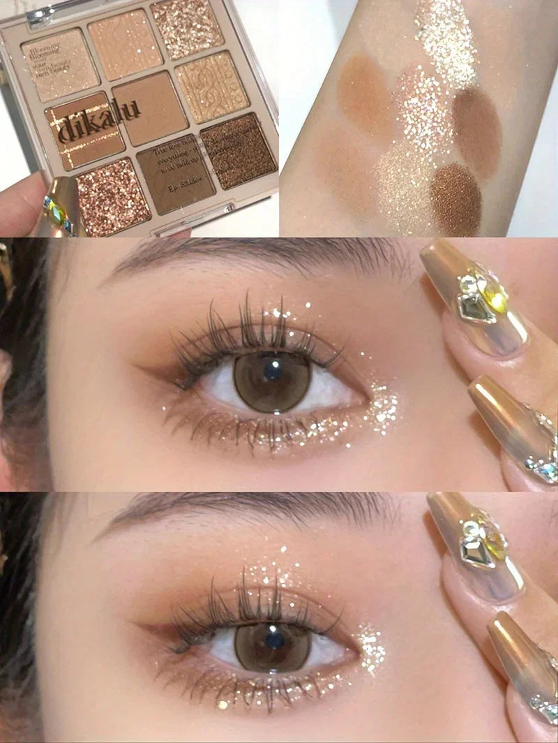 9-Color Brown Eyeshadow Palette
