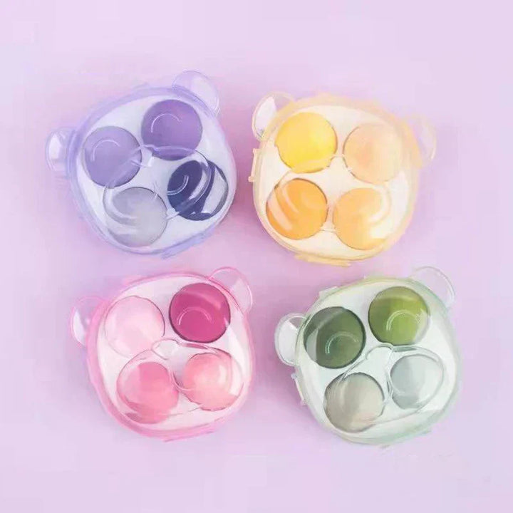 4PCS Wet & Dry Makeup Sponge Set