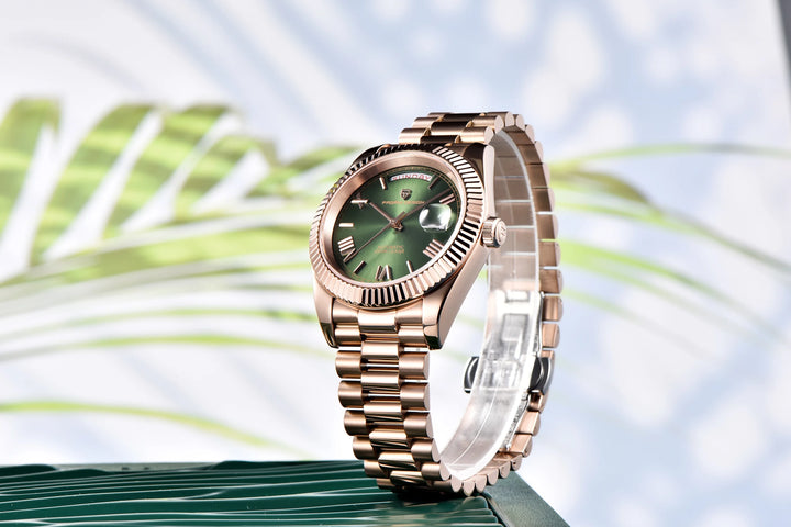 2024 New PAGANI DESIGN Rose Gold DD40 Luxury Automatic Watch Men Mechanical Wrist Watches Men Japan NH36A AR Sapphire crystal