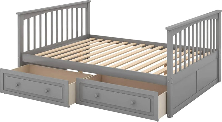 Full Over Full Wood Bunk Bed