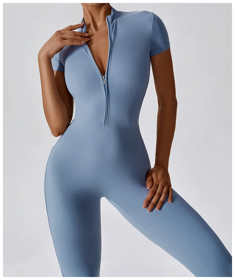 New Yoga Clothes Suit Workout Sports Set Women Bodysuits Gym Set Women Training Siamese Fitness Jumpsuit Female Sportswear