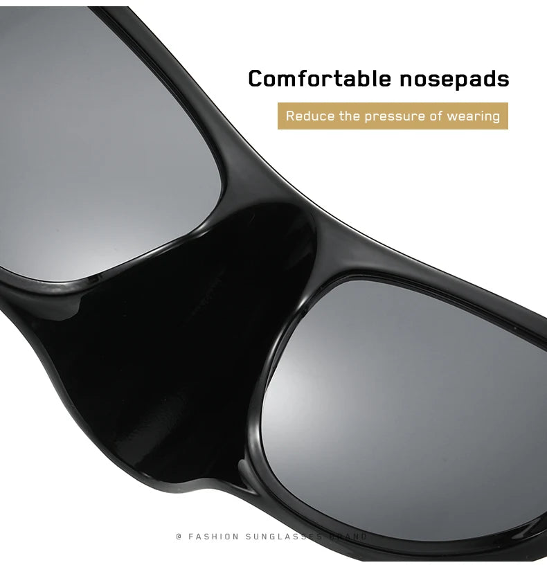 Y2K Oversized Luxury Brand Designer Nose Masked Sunglasses 2000'S  Suglasses Women 2023 Lentes De Sol Para Mujeres
