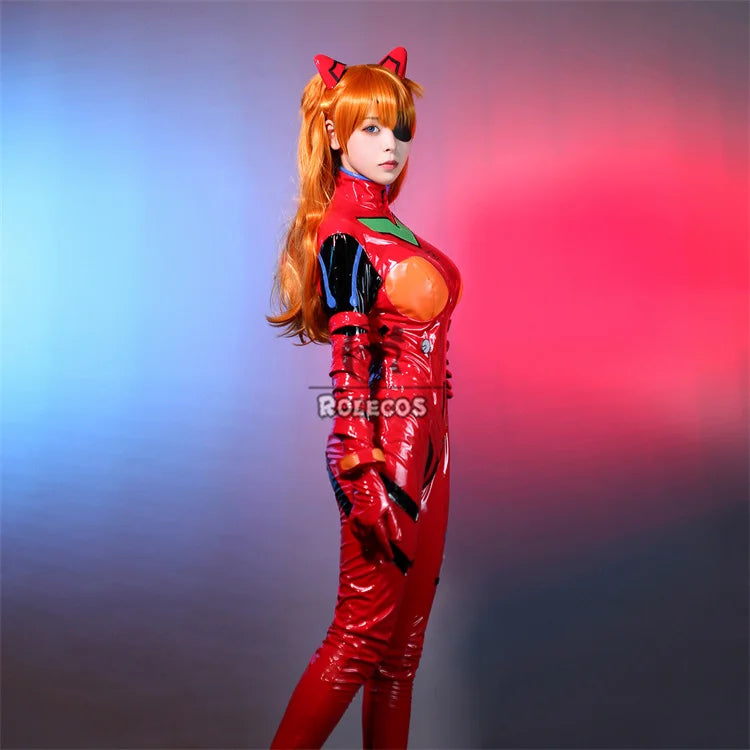 ROLECOS EVA Asuka Langley Soryu Cosplay Costume Asuka Langley Soryu EVAc