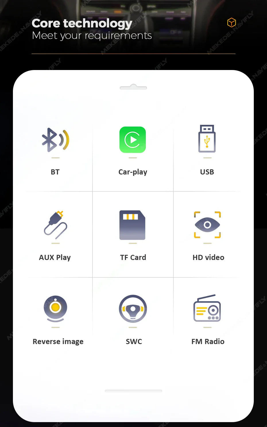 Universal 7" 1din Retractable Screen Car Radio Android Auto Carplay Multimedia Video Player Intelligent Vehicle System BT FM USB