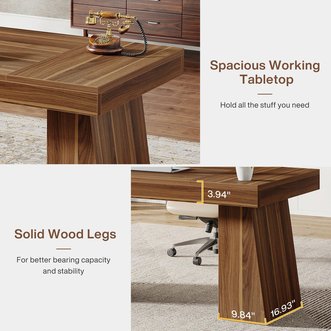 Tribesigns 55" Executive Office Desk