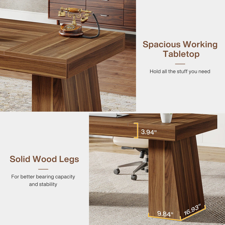 Tribesigns 55" Executive Office Desk