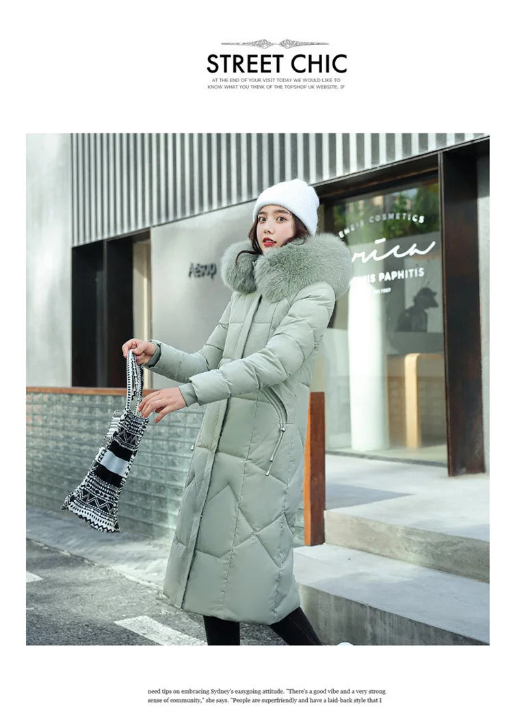 2024 New Autumn Winter Coat Women Thicken Warm Oversized Hoodies Casual Loose Korean Autumn Winter Fashion  Cotton Parkas Coat