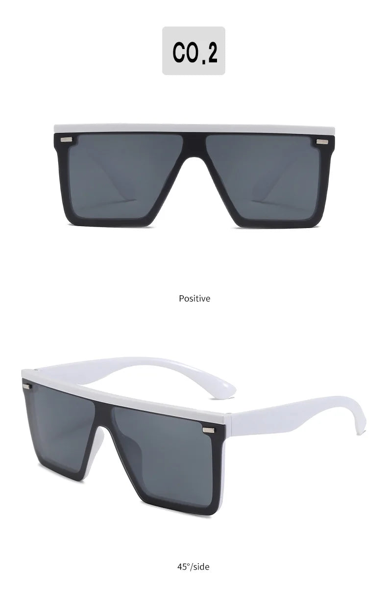KLASSNUM One Piece Square Sunglasses Men Women Sports Driving Sunglasses Oversized Frame Luxury Brand Disigner 2025 Sun Glasses