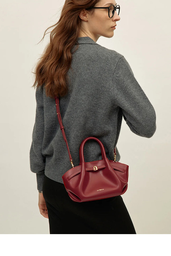 LA FESTIN Leather Bag New Suede Handbag Women's bags Luxury brand Bag Fashion Shoulder Bag Crossbody Bag Bucket Bag small size