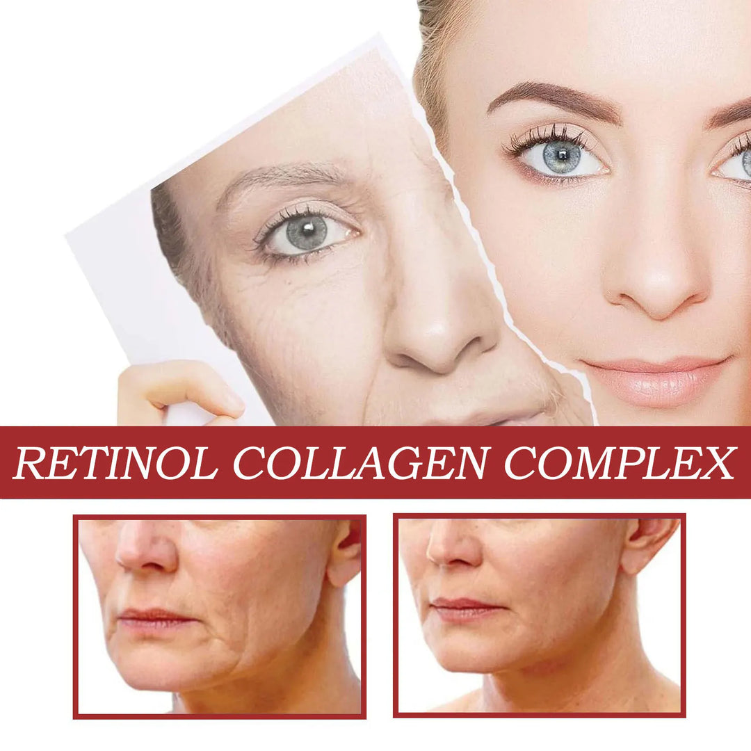 Retinol Wrinkle Remover Facial Serum Set Instant Firming Lift Anti-Aging Cream Fade Fine Lines Whitening Moisturizing Skin Care