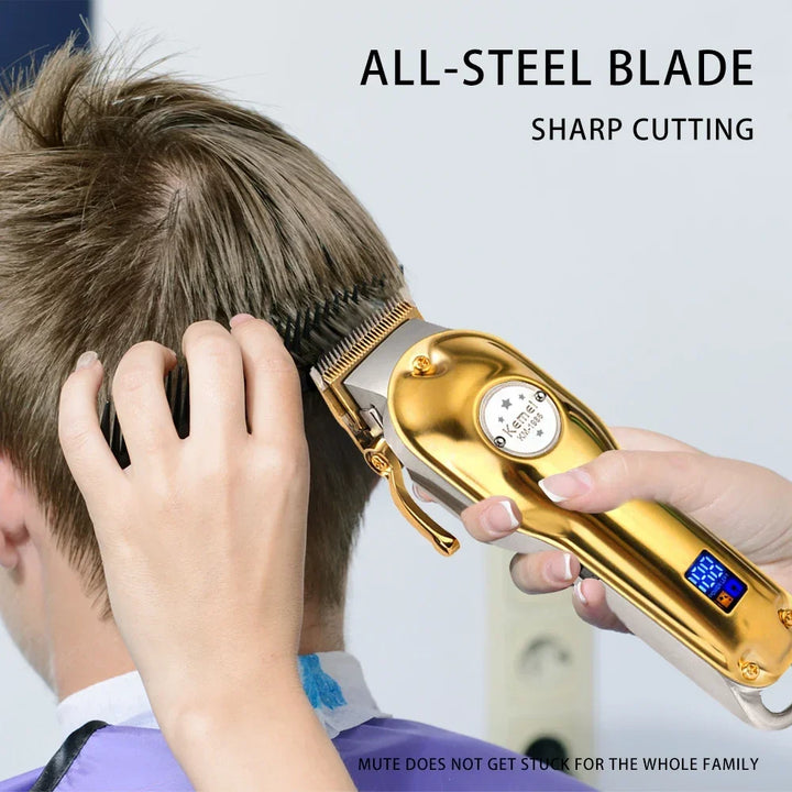 Kemei KM-1986 Or Blade Hair Trimmer For Men Trimmer Professional Hair Clipper Electric Razor Rechargeable Hair Cutting Machine