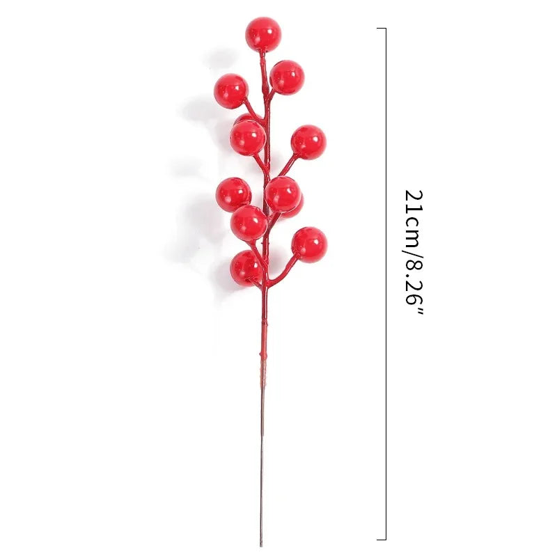 Christmas Red Berry Branches Flowers Accessory