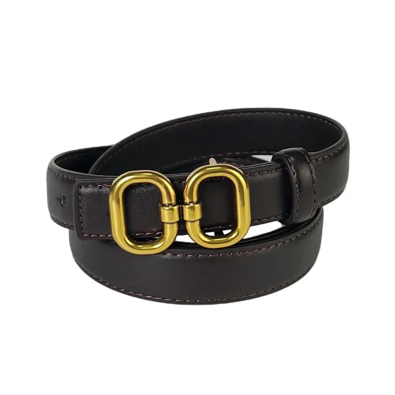 2025 luxury brand leather belt for men women designer alloy buckle waist strap female jeans trouser dress waistband