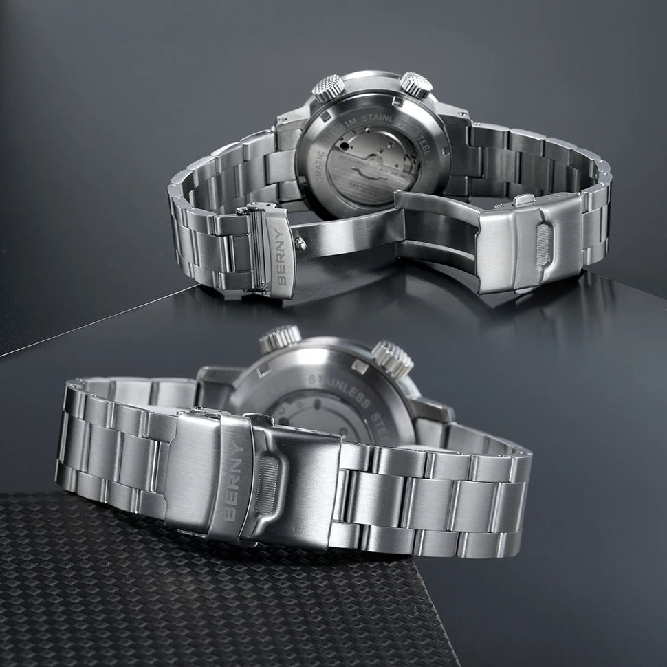 20Bar Diver Automatic Watch For Men Miyota 8205 Super Luminous Sapphire Swim Sport Mechanical Automatic Self Winding Wristwatch