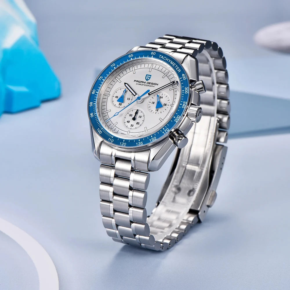 PAGANI DESIGN Watches For Men Chronograph Sapphire Luminous luxury Quartz Wristwatch Waterproof reloj deportivo hombre 2024 NEW