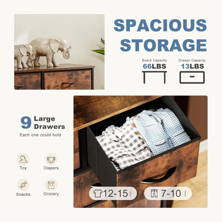 Fabric Storage Tower Dresser
