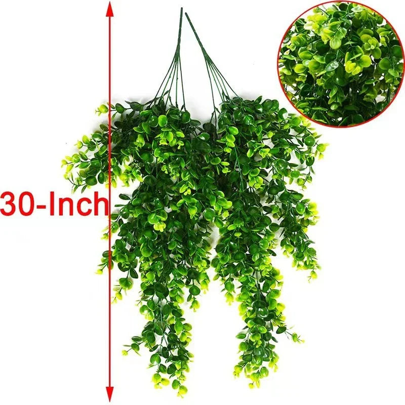 Artificial Rattan Eucalyptus Hanging Vine
