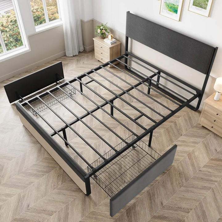 Queen Bed Frame with Storage