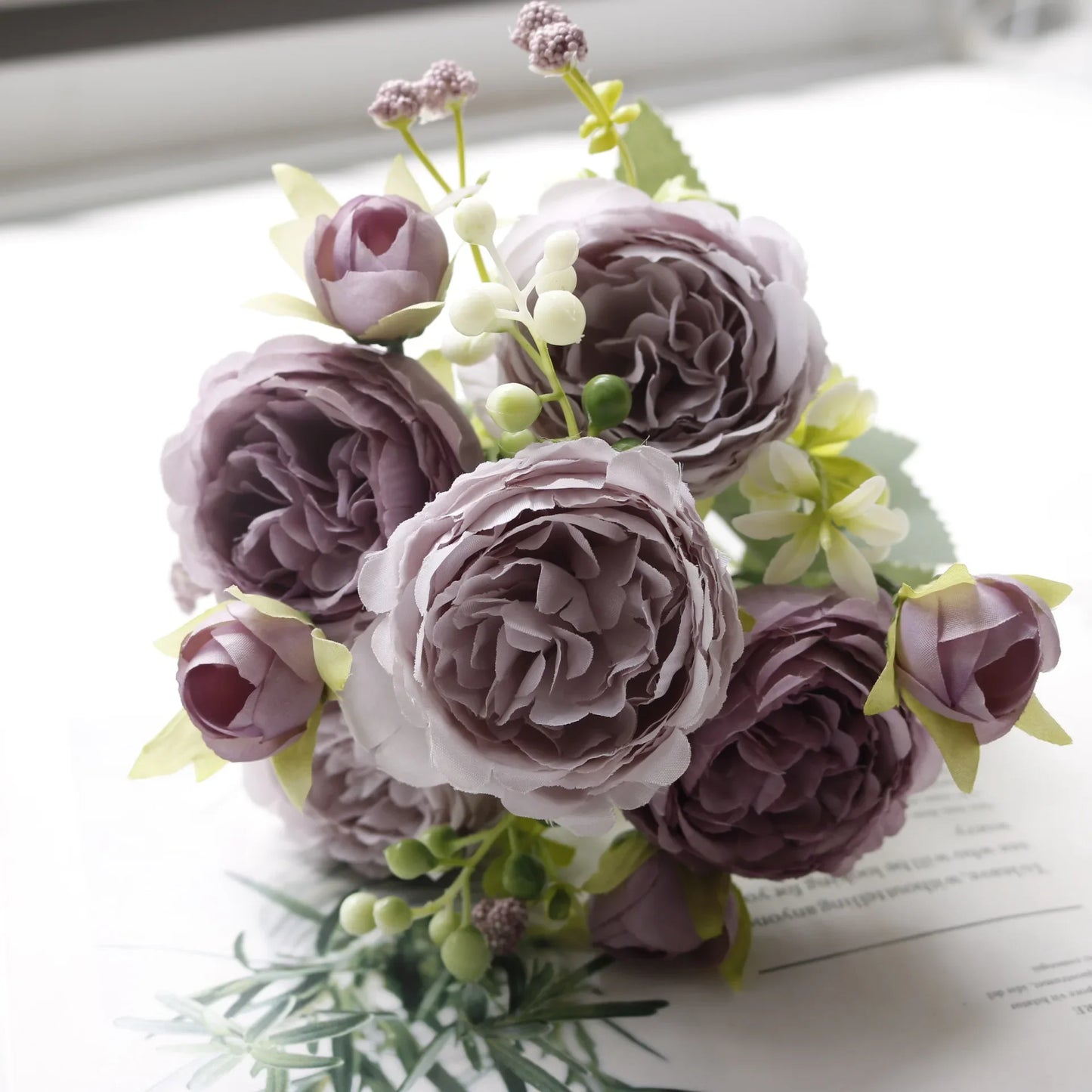 Artificial Peony Rose Bouquet
